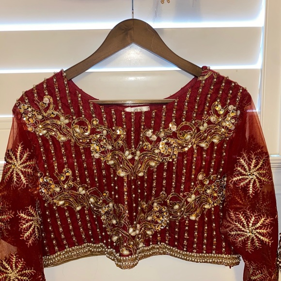 Red Lehenga Choli | Size 14 - Picture 4 of 9